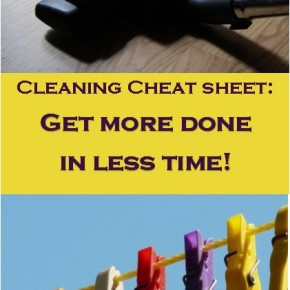 Cheat Sheet for Cleaning: Get More Done in Less Time